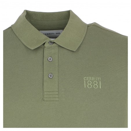 Polo homme CERRUTI 1881 kaki - Matiere-noble 29,90€