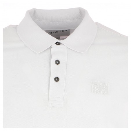 Polo homme CERRUTI 1881 blanc - Matiere-noble 29,90€